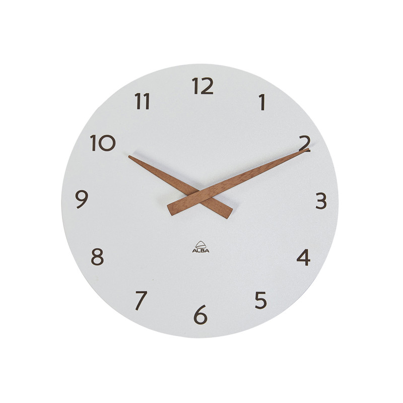Orologio Ø30cm bianco/legno HorMilena Alba Vari Colori